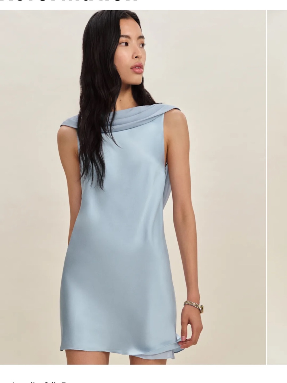 Reformation Jonelle Silk Mini Dress Size S